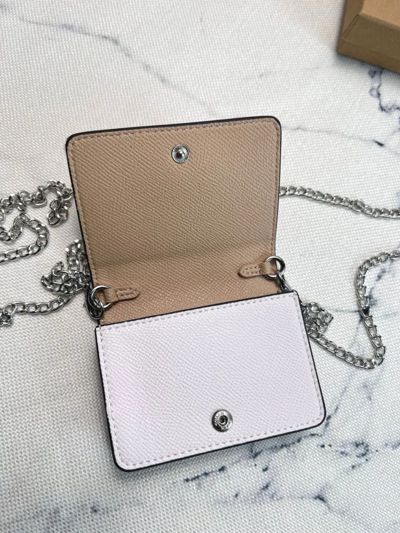 Coach White Mini Chain Wallet - Image 6