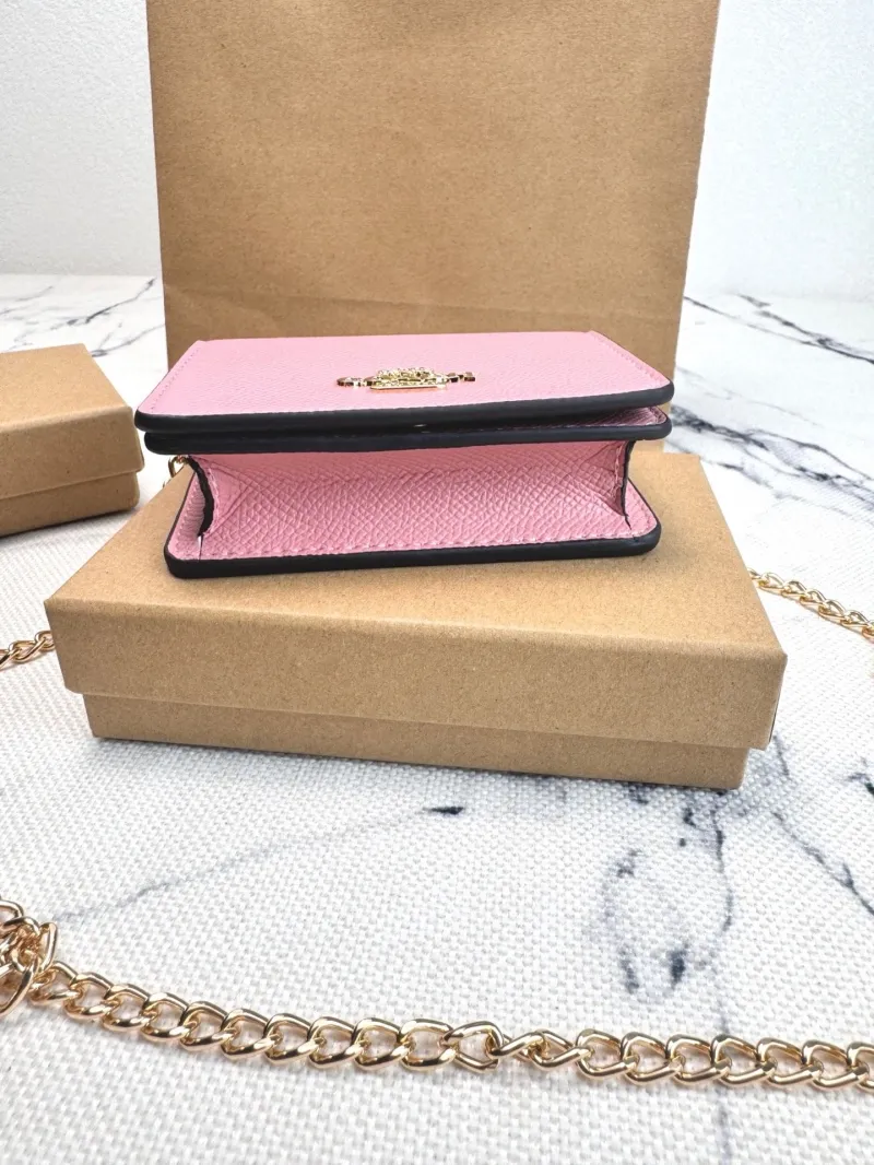 Coach Pink Mini Chain Crossbody Bag 110 - Image 5