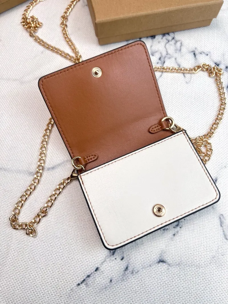 Coach Floral Print Mini Chain Wallet - Image 6