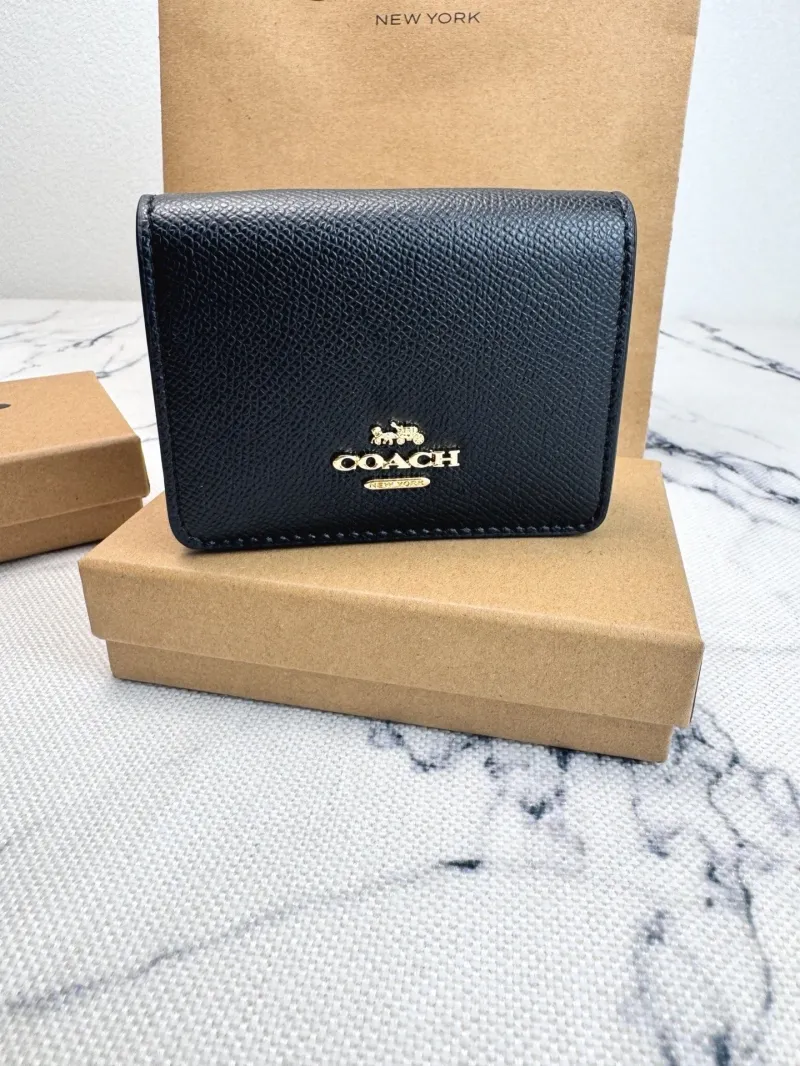 Coach Black Mini Chain Wallet