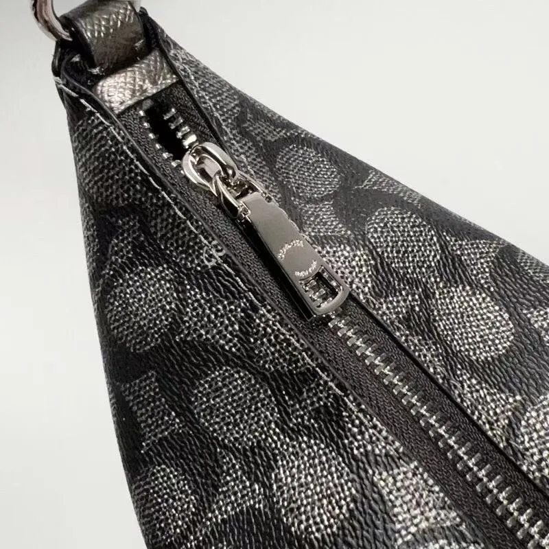 Coach Black Metallic Hobo Shoulder Bag 129 - Image 7