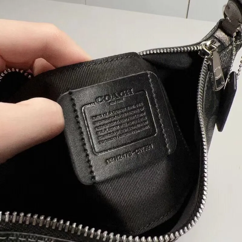 Coach Black Metallic Hobo Shoulder Bag 129 - Image 9