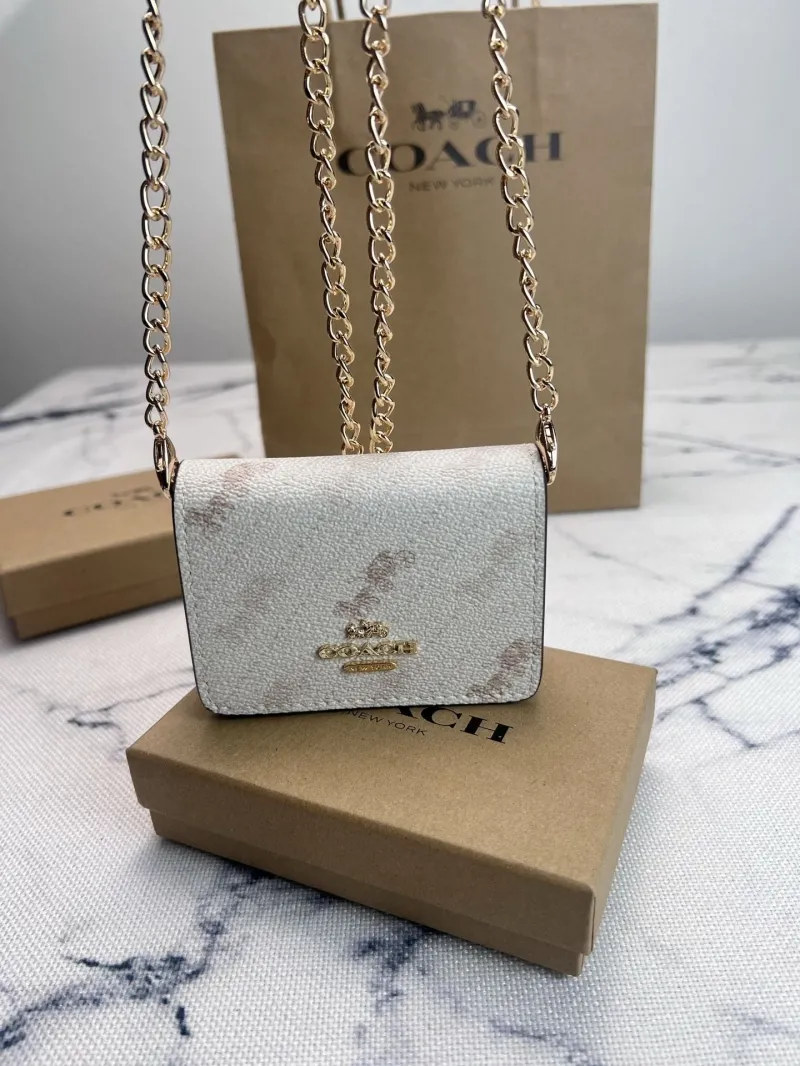 Alternative view of Coach Mini Chain Crossbody Bag White 132