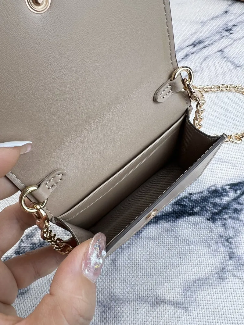 Coach Mini Chain Crossbody Bag White 132 - Image 7