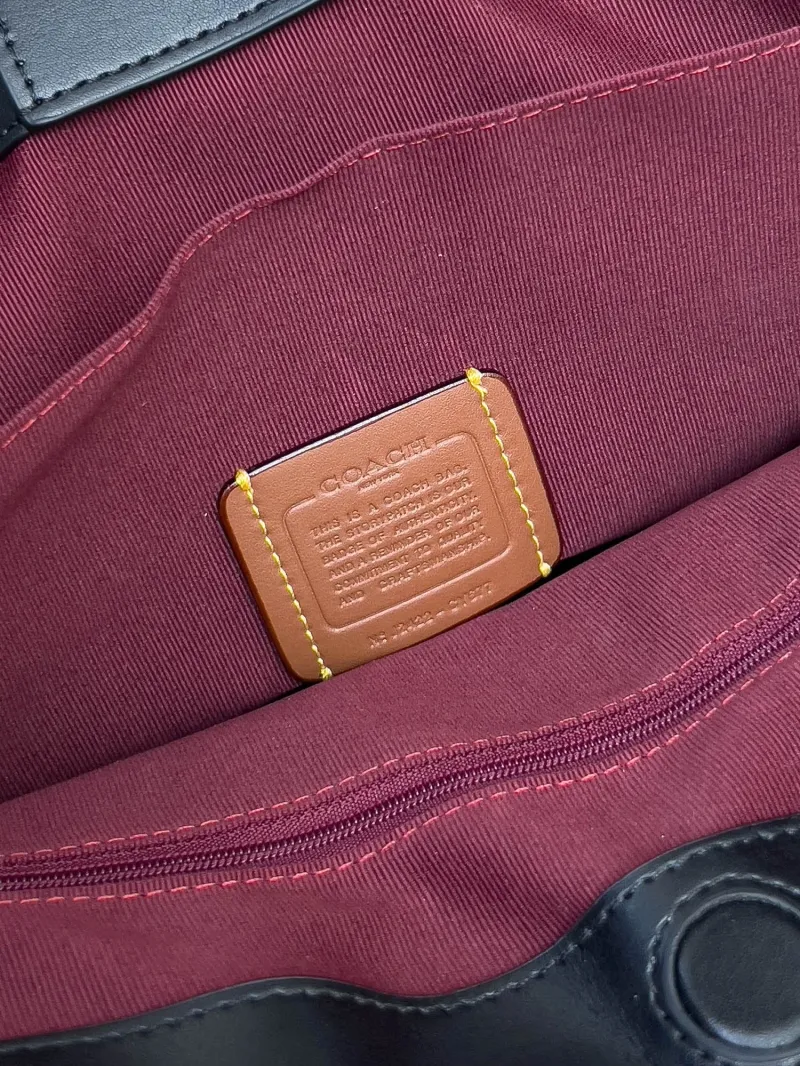 Coach Brown Signature Canvas Tote Bag - Image 6