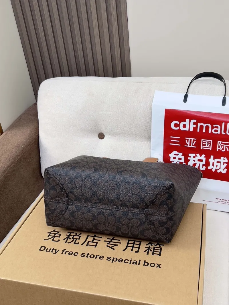 Coach Brown Signature Tote Bag - Image 3