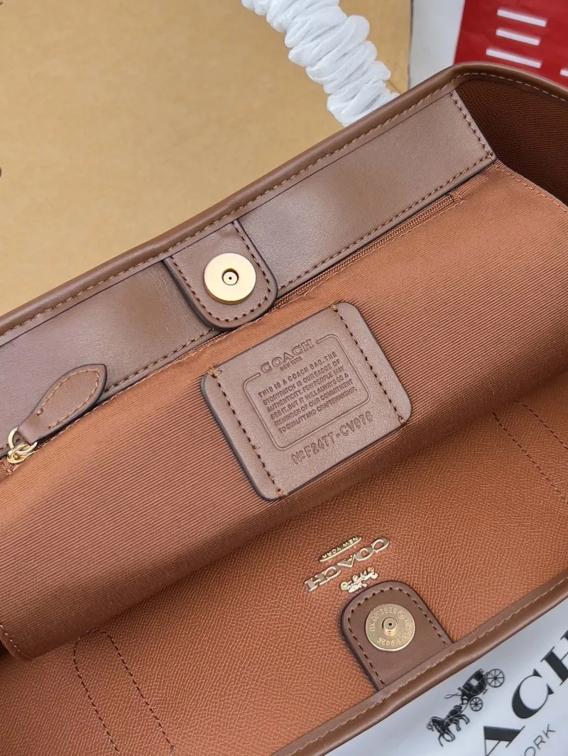 Coach Brown Signature Shopping Tote Bag - Image 6