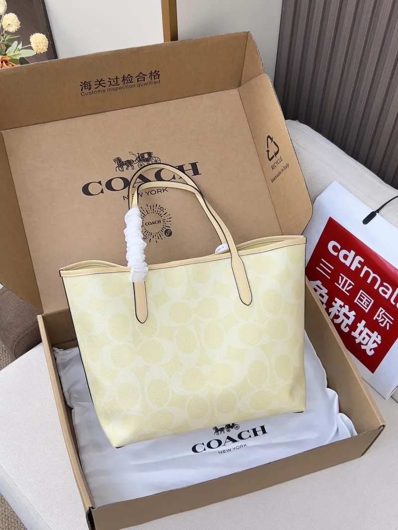 Alternative view of Coach Pale Yellow Tote Bag