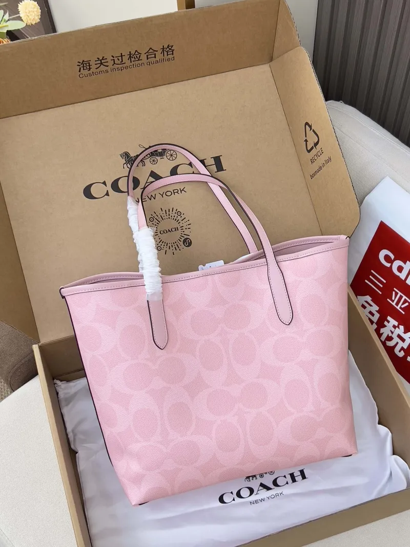 Alternative view of Coach Pink Signature Tote Bag