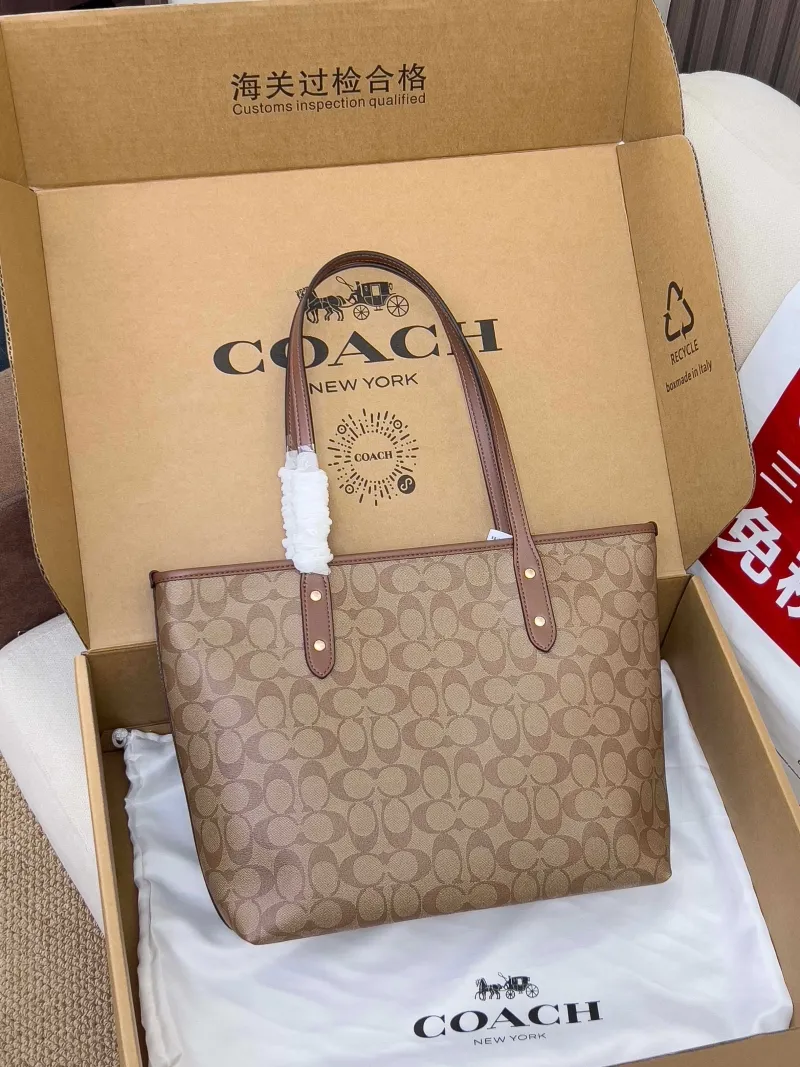 Alternative view of Coach Signature Brown Tote Bag