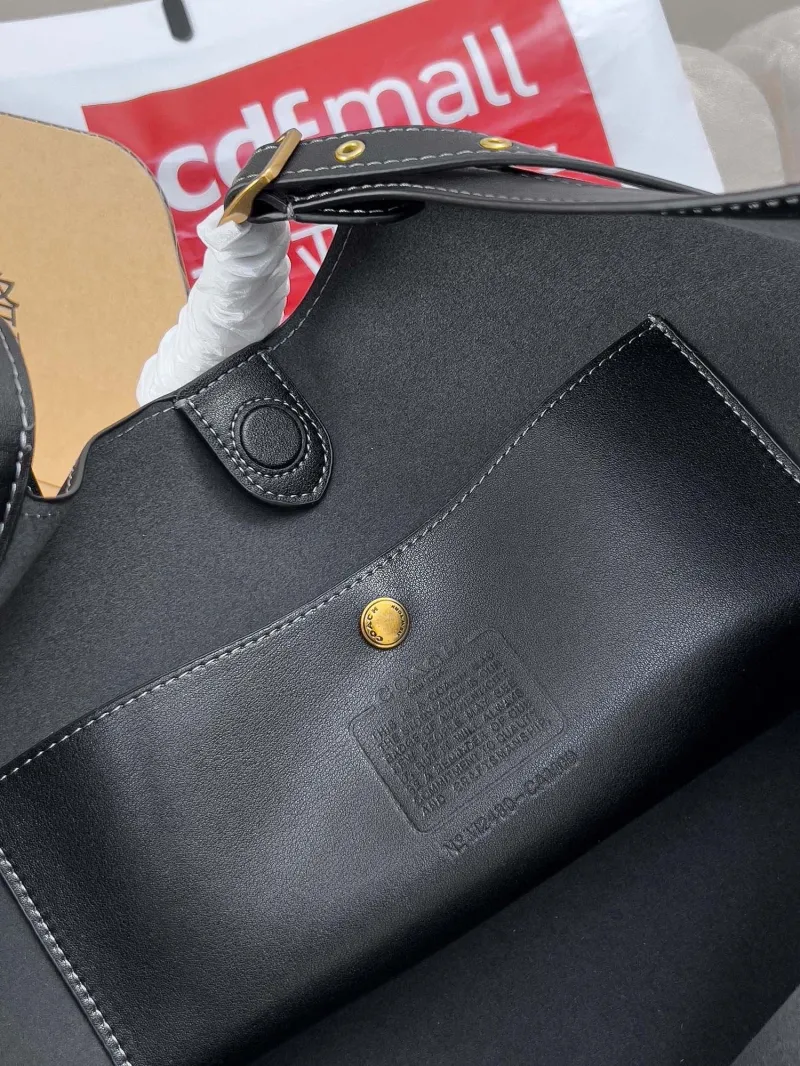 Coach Black Leather Tote Bag - Image 6