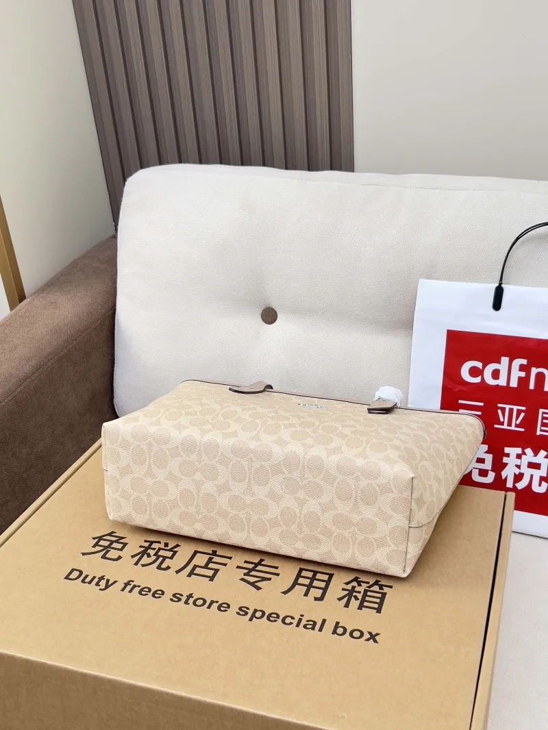 Coach New York Light Beige Shopping Tote Bag - Image 3