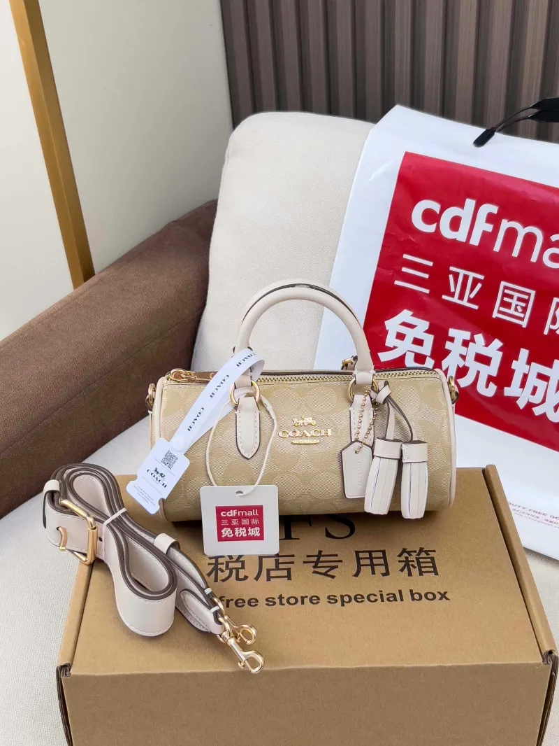 Coach Light Khaki Top Handle Crossbody Bag - Image 4