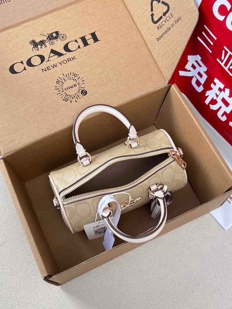 Coach Light Khaki Top Handle Crossbody Bag - Image 5