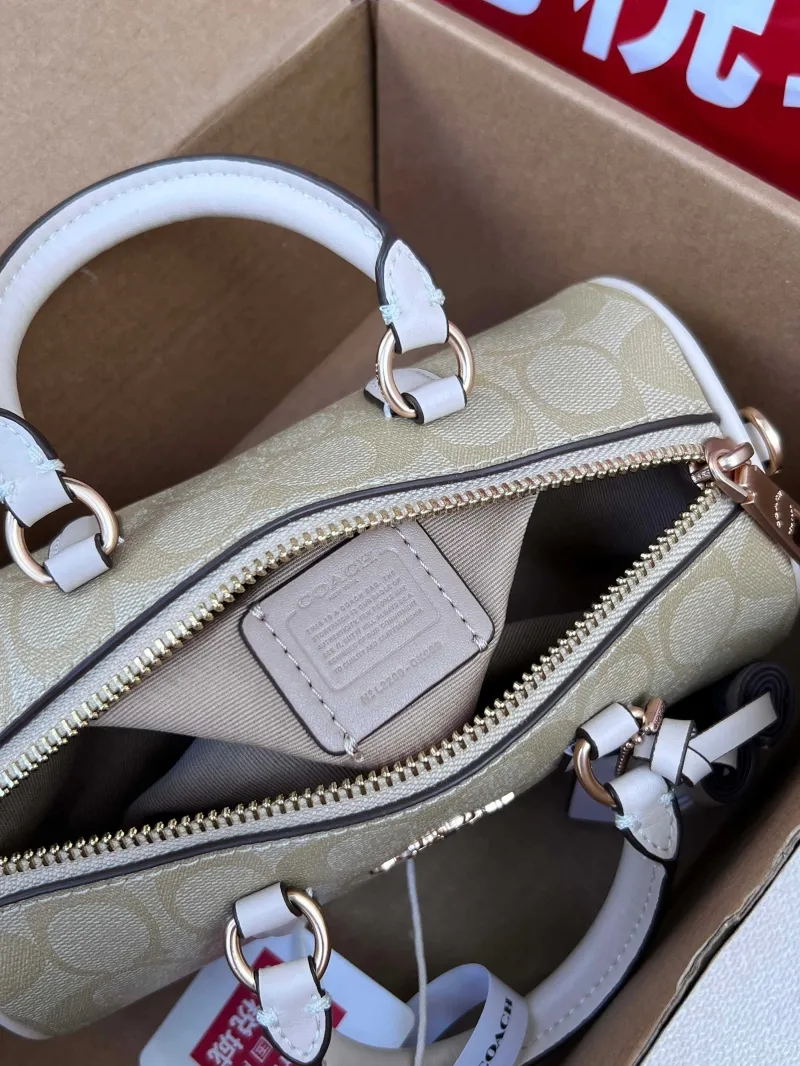 Coach Light Khaki Top Handle Crossbody Bag - Image 6