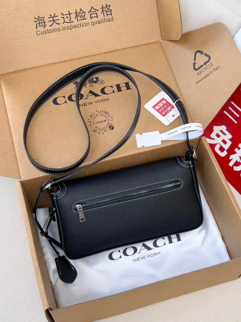 Alternative view of Coach Black Leather Crossbody Handbag