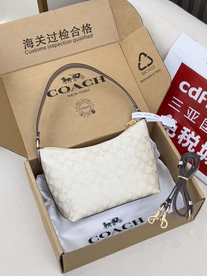 Alternative view of Coach 41 Light Beige Signature Top Handle Shoulder Bag