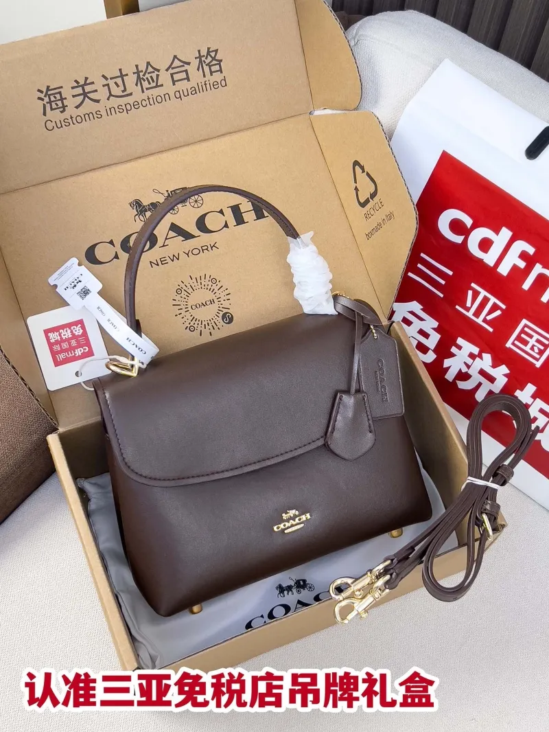 Coach Brown Top Handle Crossbody Bag