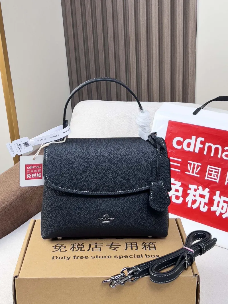Coach Black Top Handle Crossbody Bag - Image 4