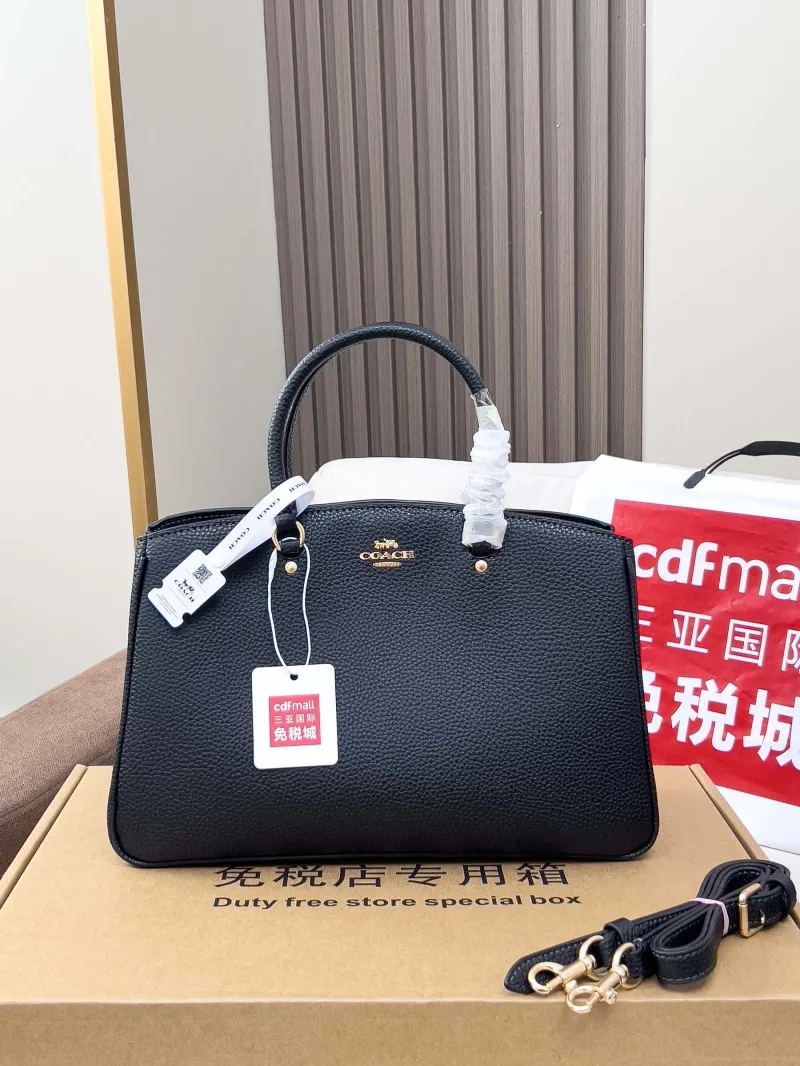Coach Black Top Handle Bag 51 - Image 4