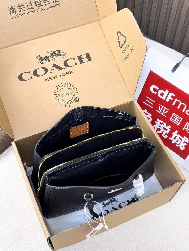 Coach Black Top Handle Bag 51 - Image 5