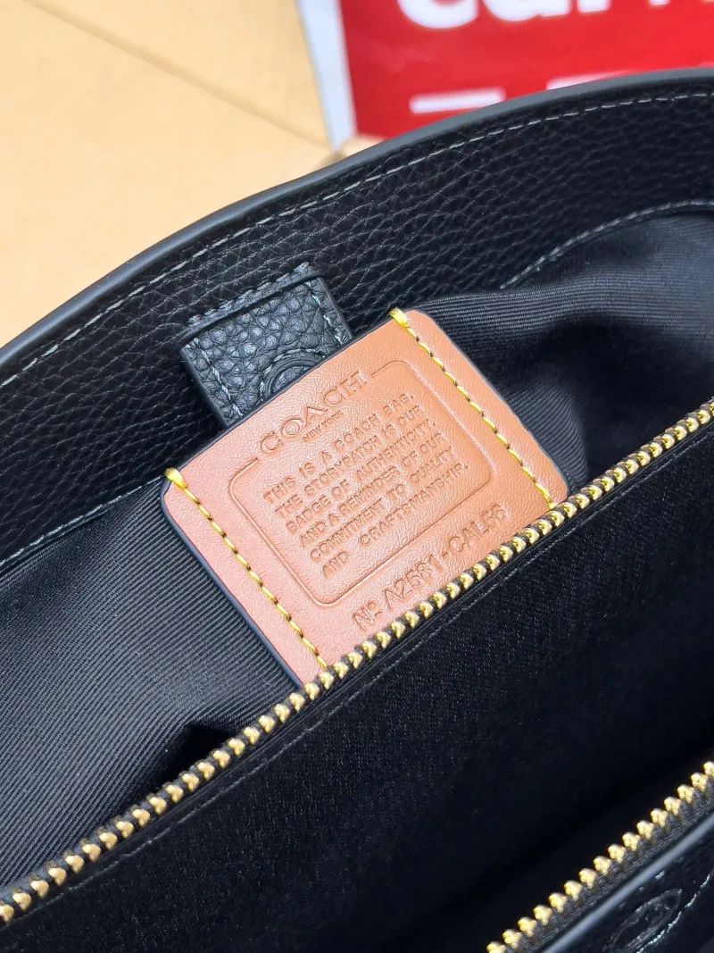 Coach Black Top Handle Bag 51 - Image 6