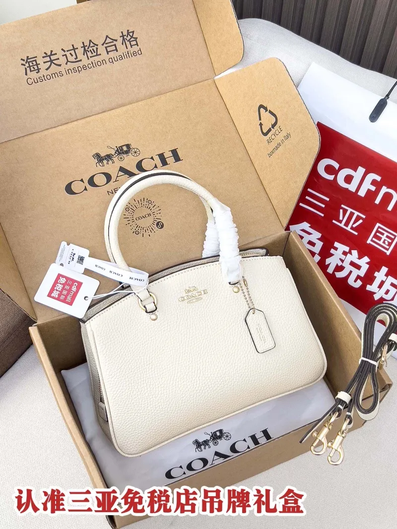 Coach Off-White Top Handle Crossbody Bag