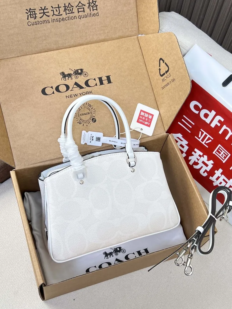 Alternative view of Coach White Top Handle Crossbody Bag 58