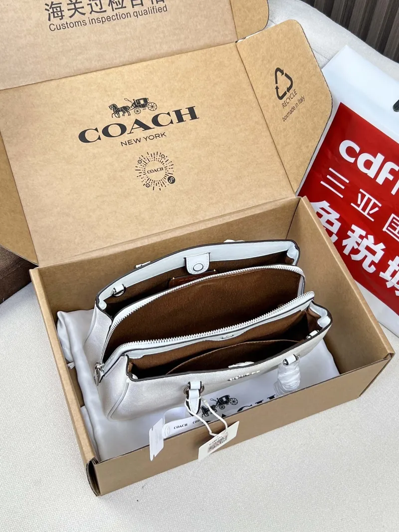 Coach White Top Handle Crossbody Bag 58 - Image 5