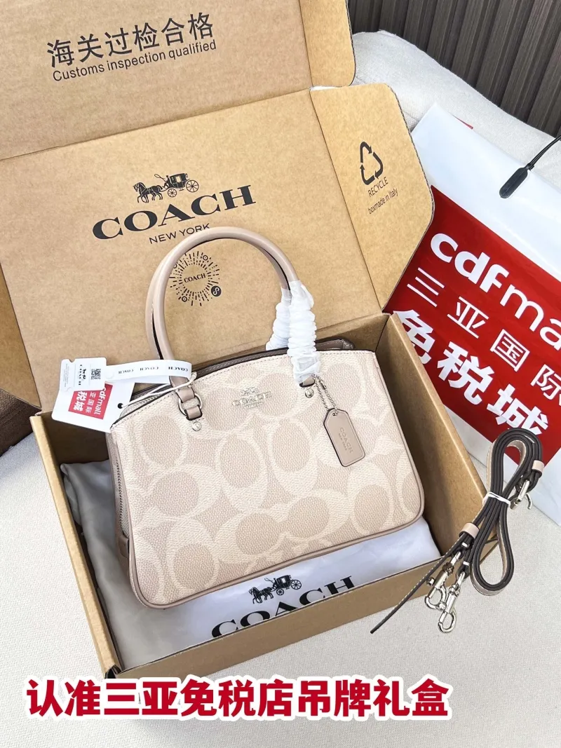 Coach Light Beige Top Handle Handbag 61