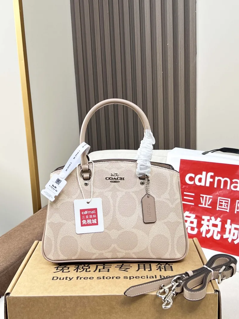 Coach Light Beige Top Handle Handbag 61 - Image 4