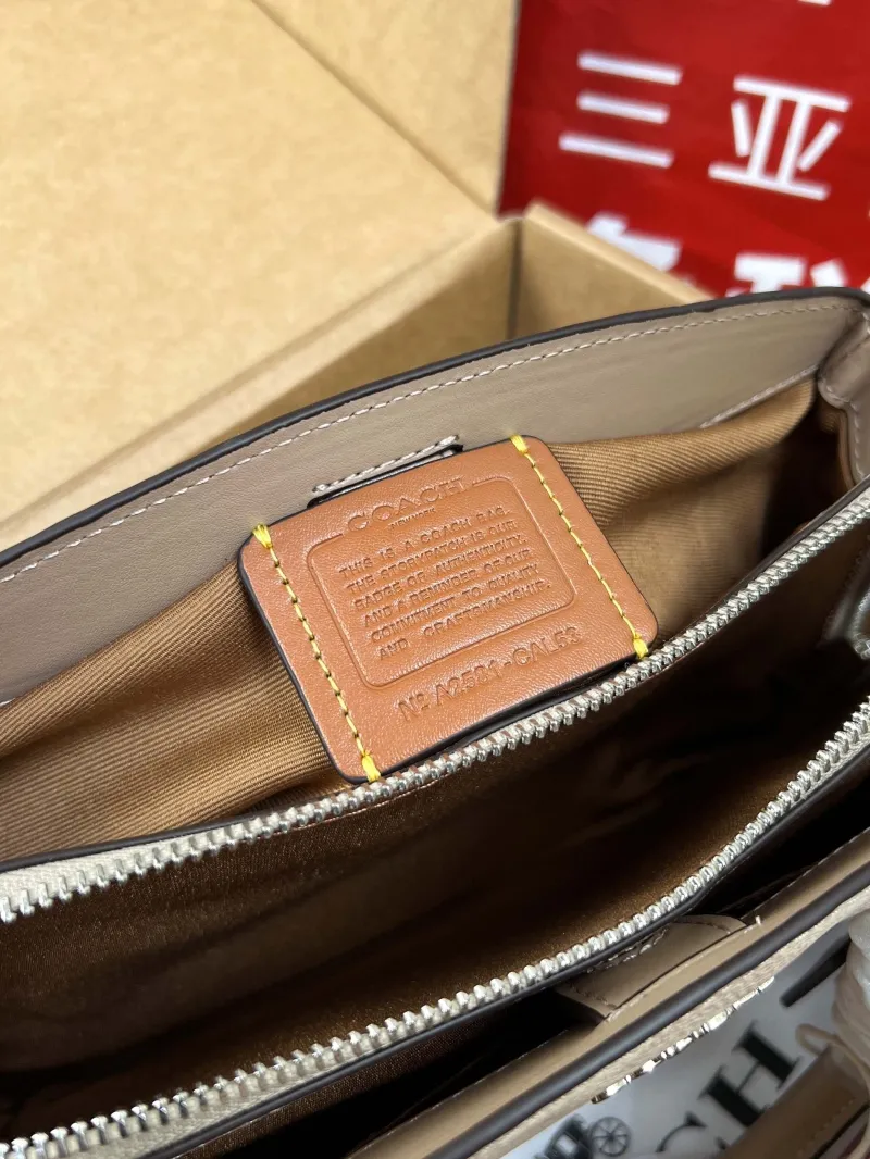 Coach Light Beige Top Handle Handbag 61 - Image 6