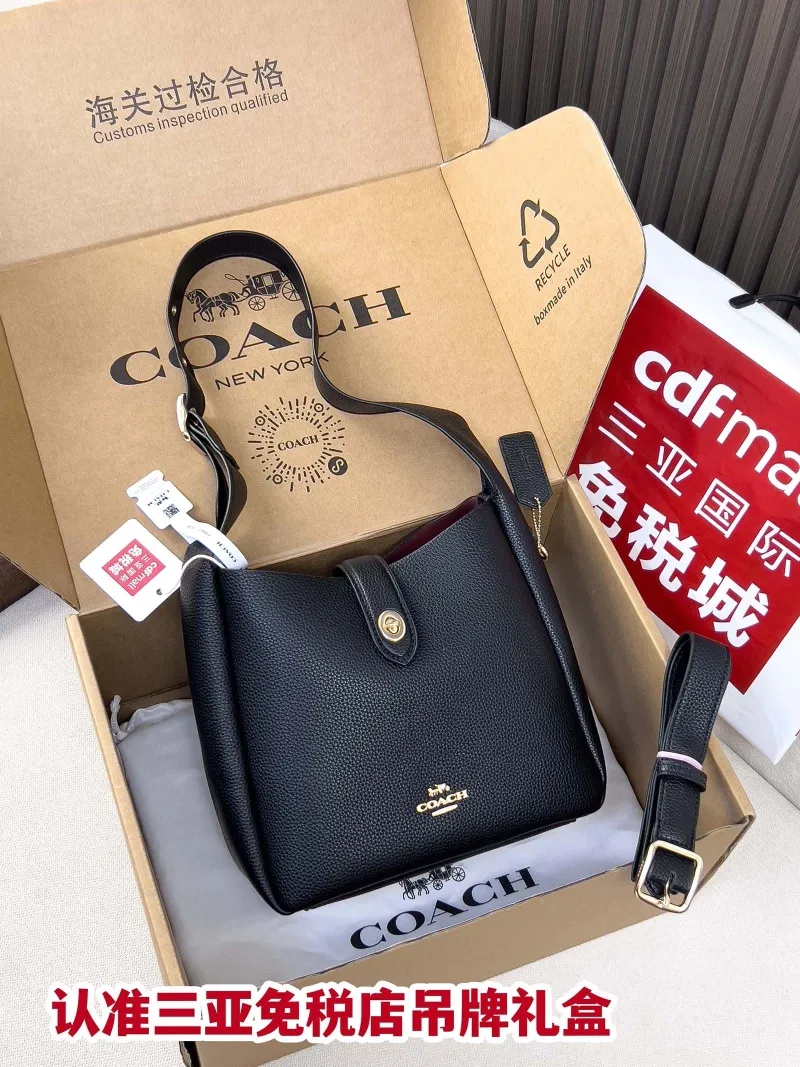 Coach Black Leather Shoulder Bag 65