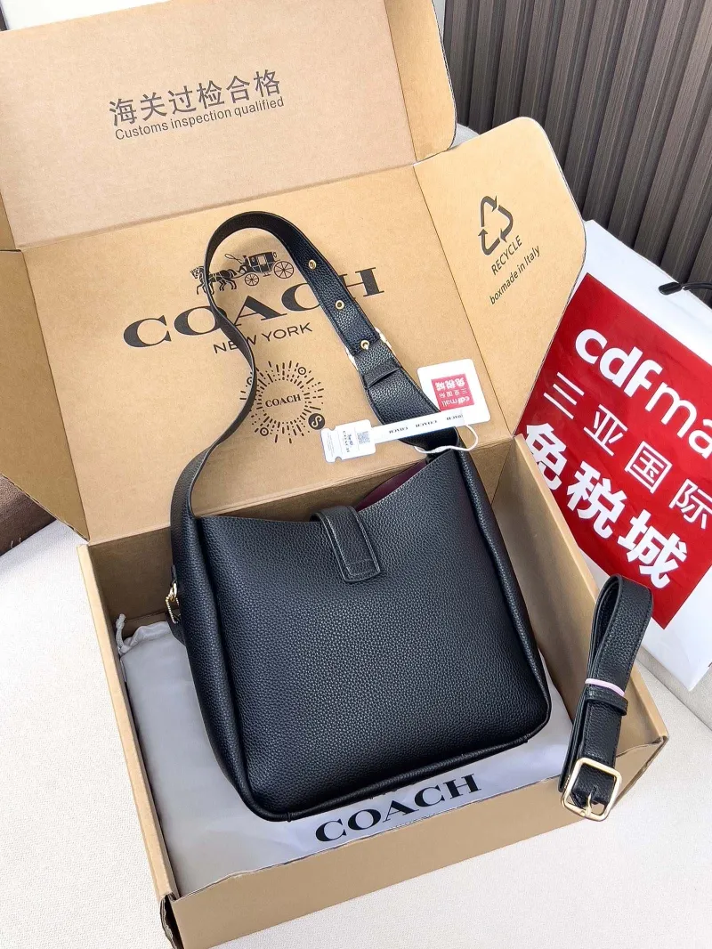 Alternative view of Coach Black Leather Shoulder Bag 65