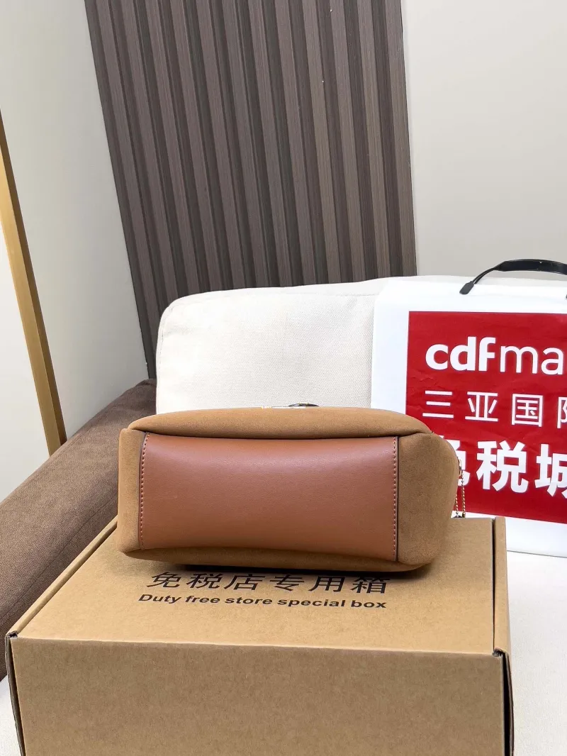 Coach Brown Leather Top Handle Handbag - Image 3