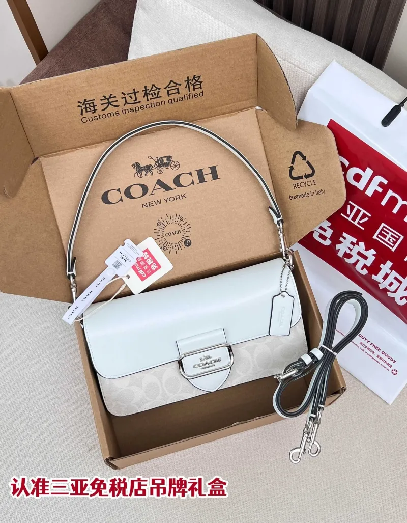 Coach White Top Handle Bag 73