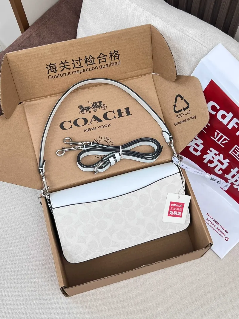 Alternative view of Coach White Top Handle Bag 73