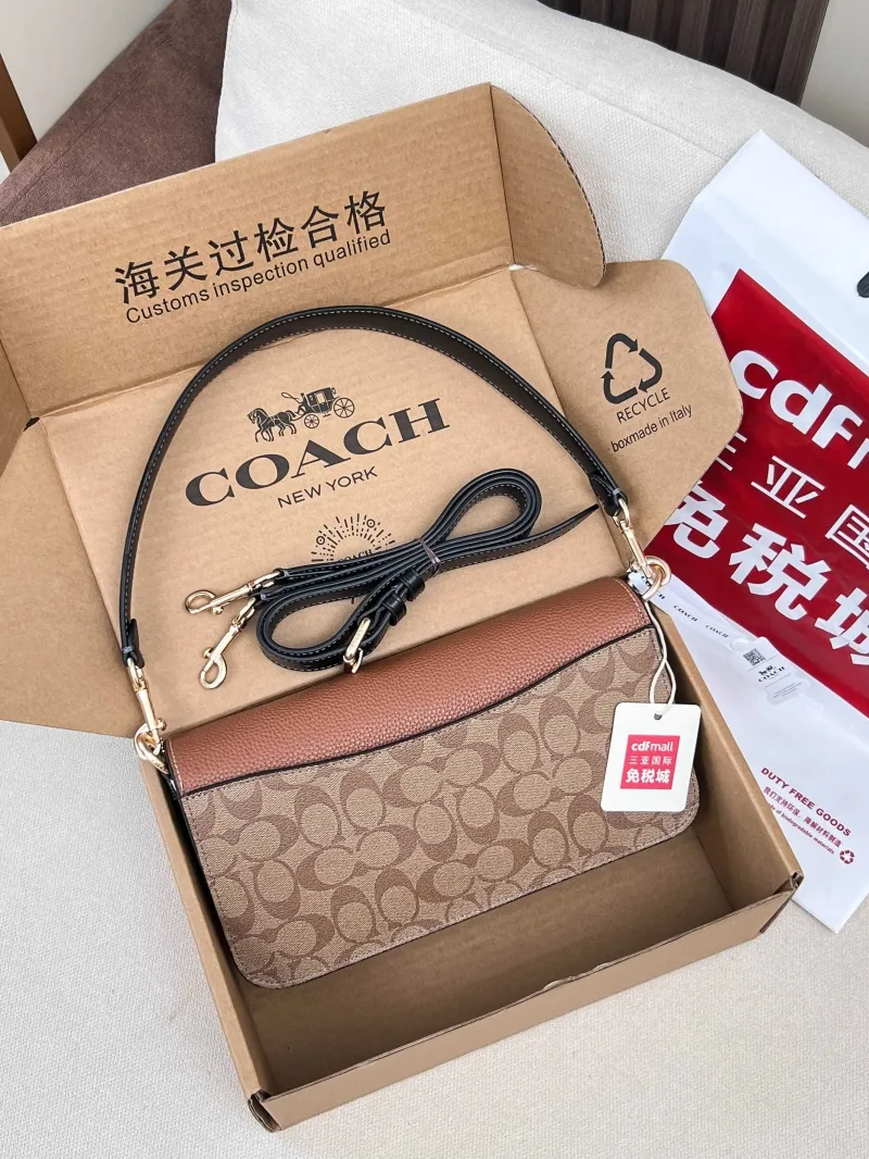 Alternative view of Coach Brown Signature Top Handle Crossbody Bag 76