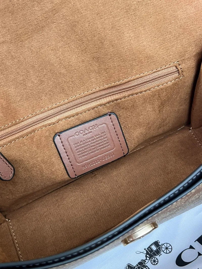 Coach Brown Signature Top Handle Crossbody Bag 76 - Image 6
