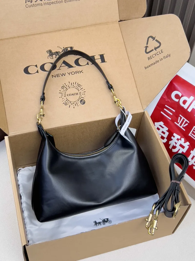 Alternative view of Coach Black Leather Top Handle Bag