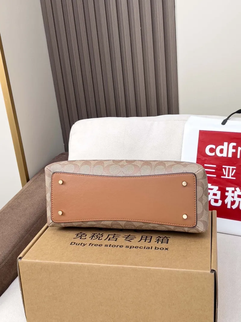 Coach Khaki Signature Top Handle Bag 93 - Image 3