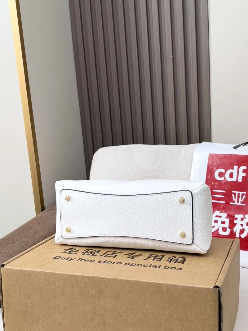 Coach White Top Handle Bag 101 - Image 3