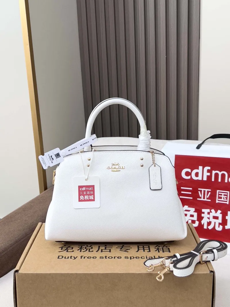 Coach White Top Handle Bag 101 - Image 4