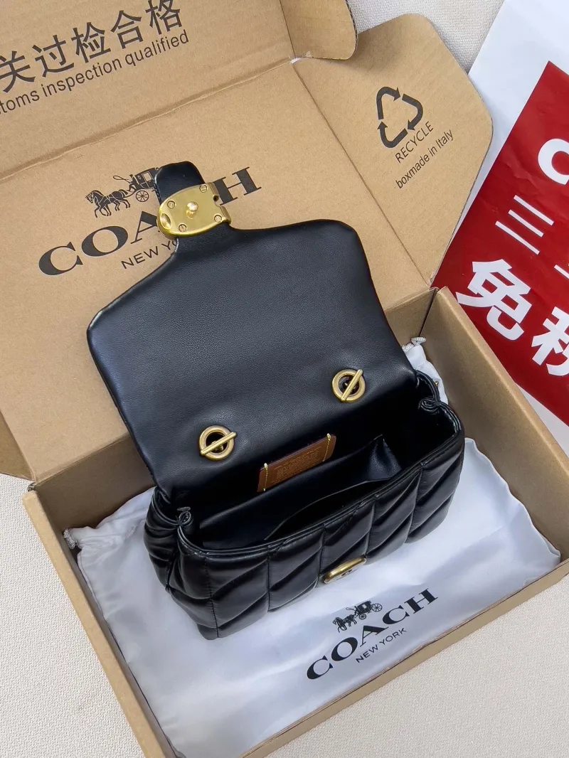 Coach Black Quilted Mini Top Handle Bag - Image 5
