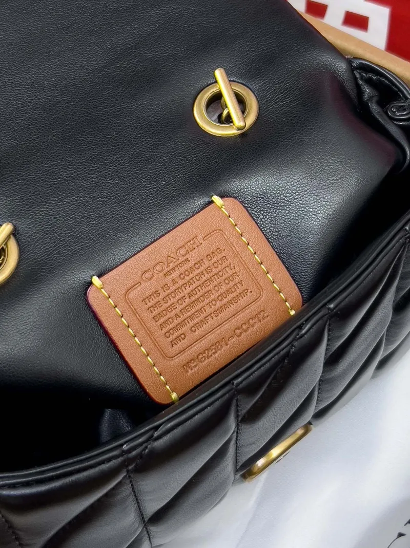 Coach Black Quilted Mini Top Handle Bag - Image 6