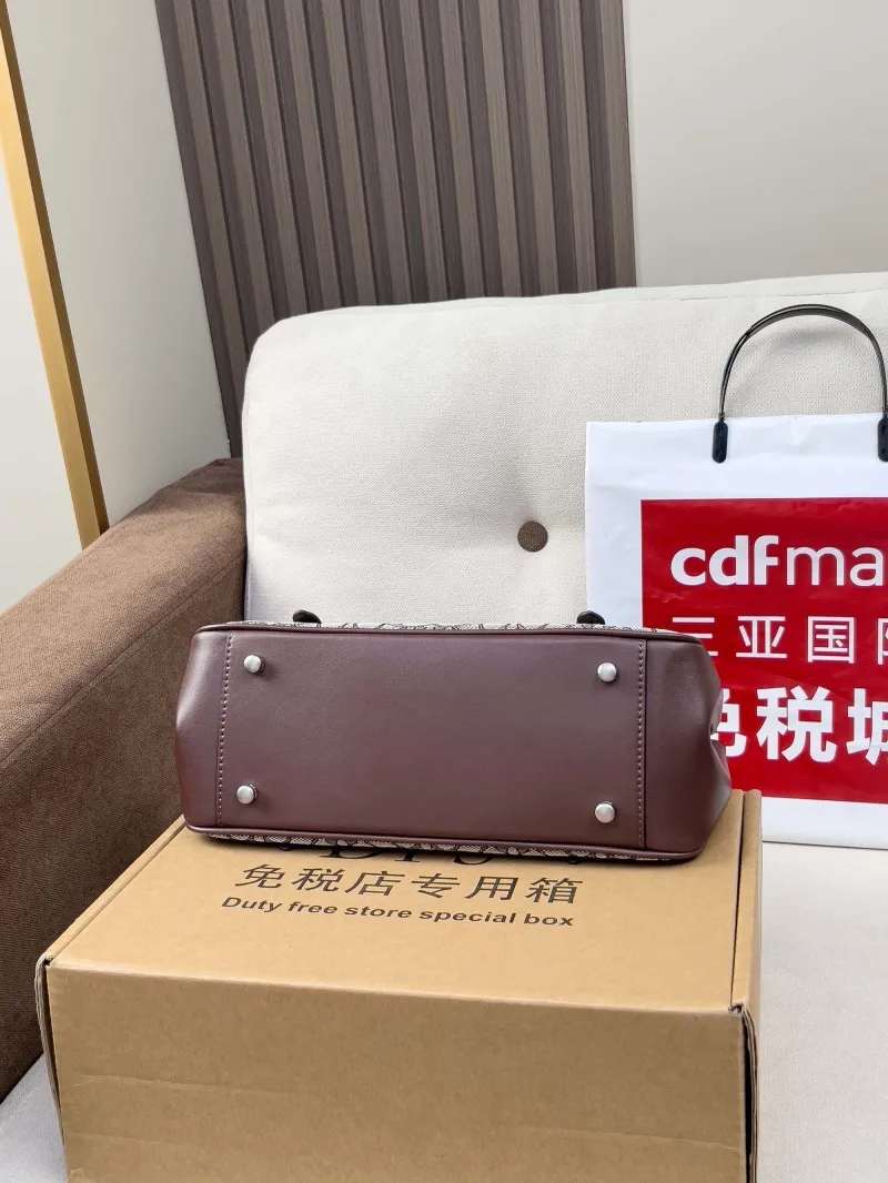 Coach Signature Monogram Shoulder Bag Brown - Image 3