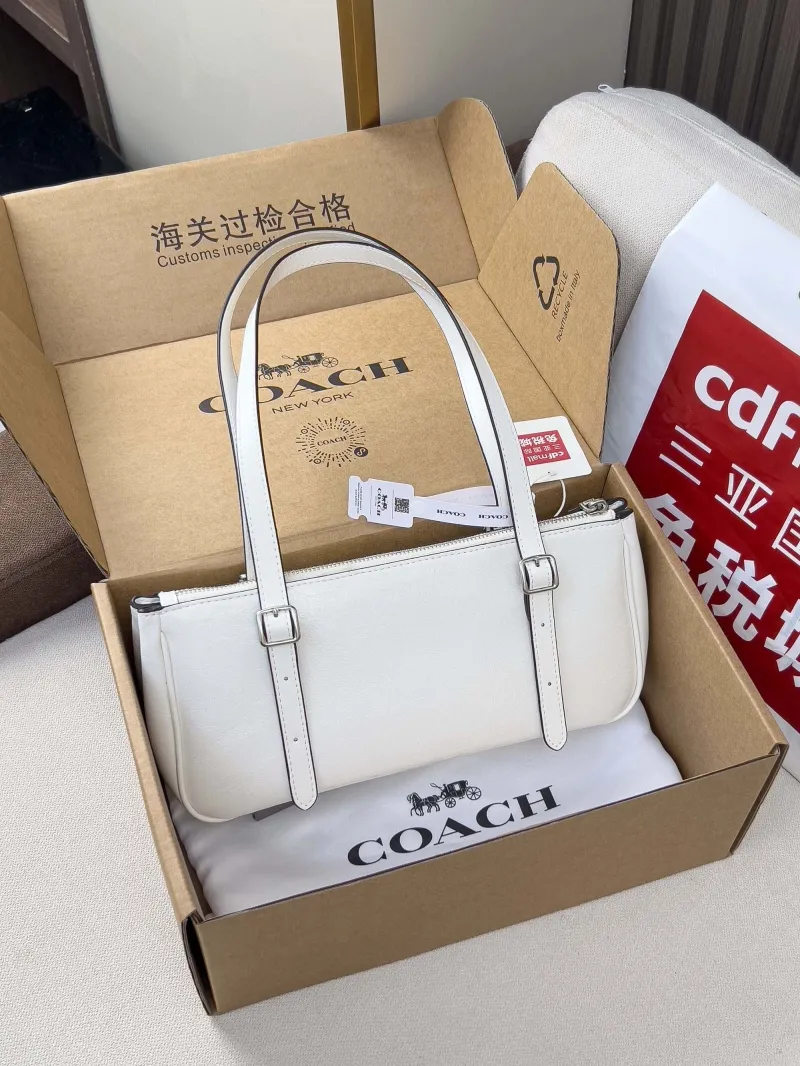 Alternative view of Coach White Top Handle Bag 122