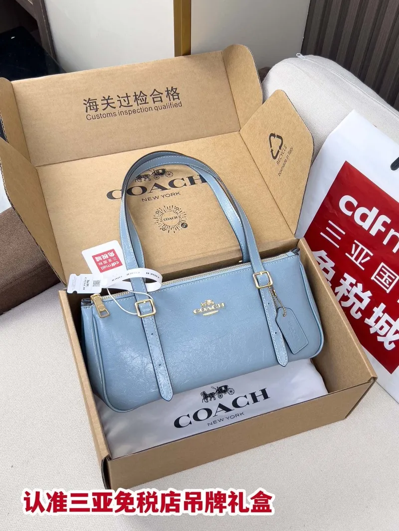 Coach Light Blue Top Handle Bag 125