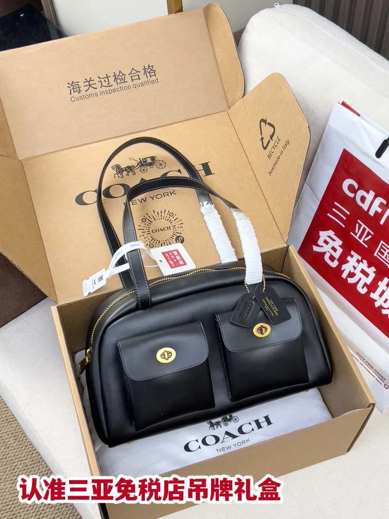 Coach Black Top Handle Bag 126