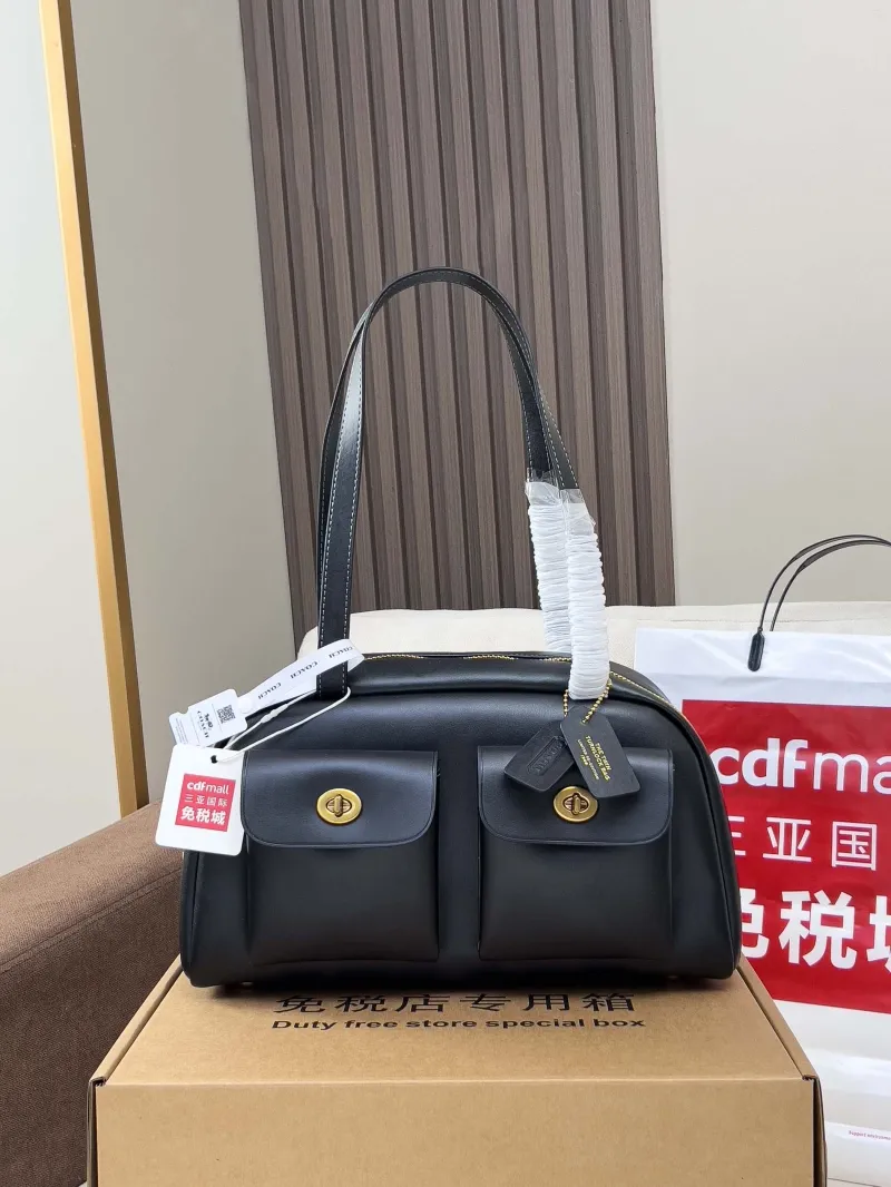 Coach Black Top Handle Bag 126 - Image 4